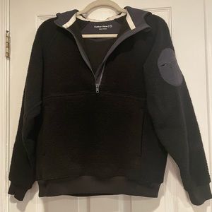 Outdoor Voices Fleece Quarter Zip with Hood